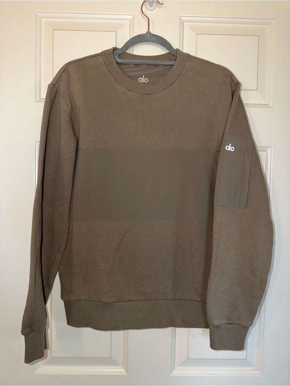Alo Yoga Traverse Mixed Media Pullover - size S